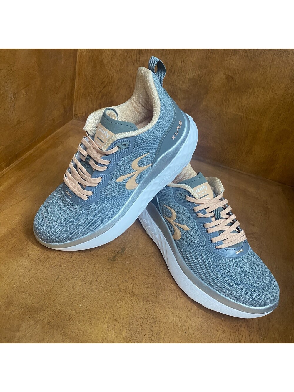 GDefy Gravity Defyer XLR8 Shoes Womens Size 8 Gray Peach Versocloud TB9034FGP-XW - Picture 14 of 15